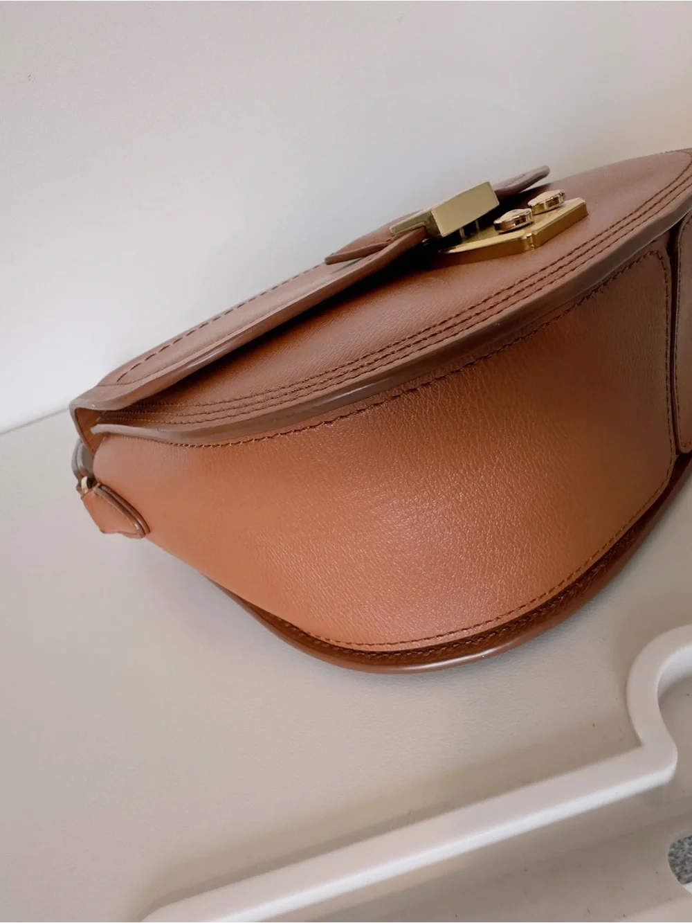 EUC 3.1 Phillip Lim Pashli Saddle Bag in tan leather